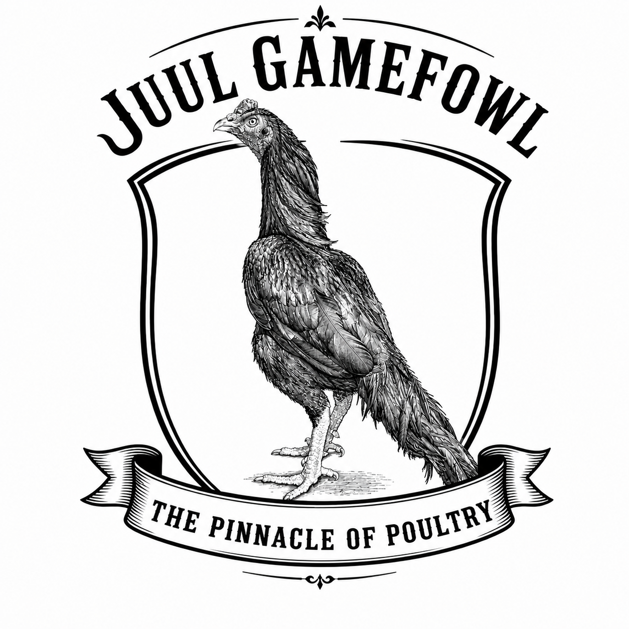 Juul Gamefowl crest — The Pinnacle of Poultry